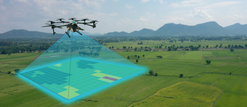 drone use for various fields like research analysis, safety,rescue, terrain scanning technology